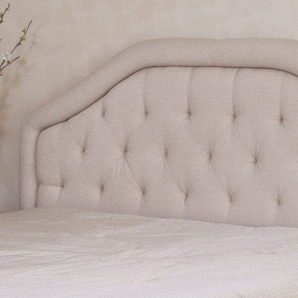 Angelica Adjustable Full/ Queen Tufted Headboard by Christopher Knight Home - - 8603627