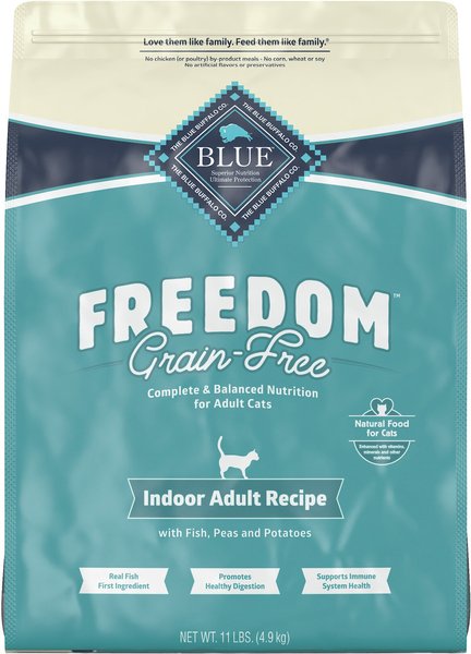 Blue Buffalo Freedom Indoor Adult Fish Recipe Grain-Free Dry Cat Food