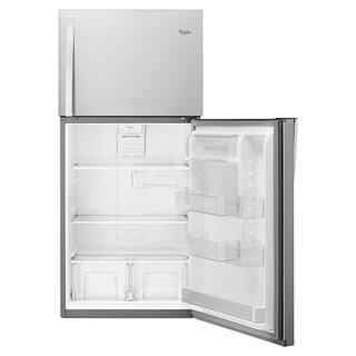 Whirlpool 19.2 cu. ft. Top Freezer Refrigerator in Monochromatic Stainless Steel WRT519SZDM