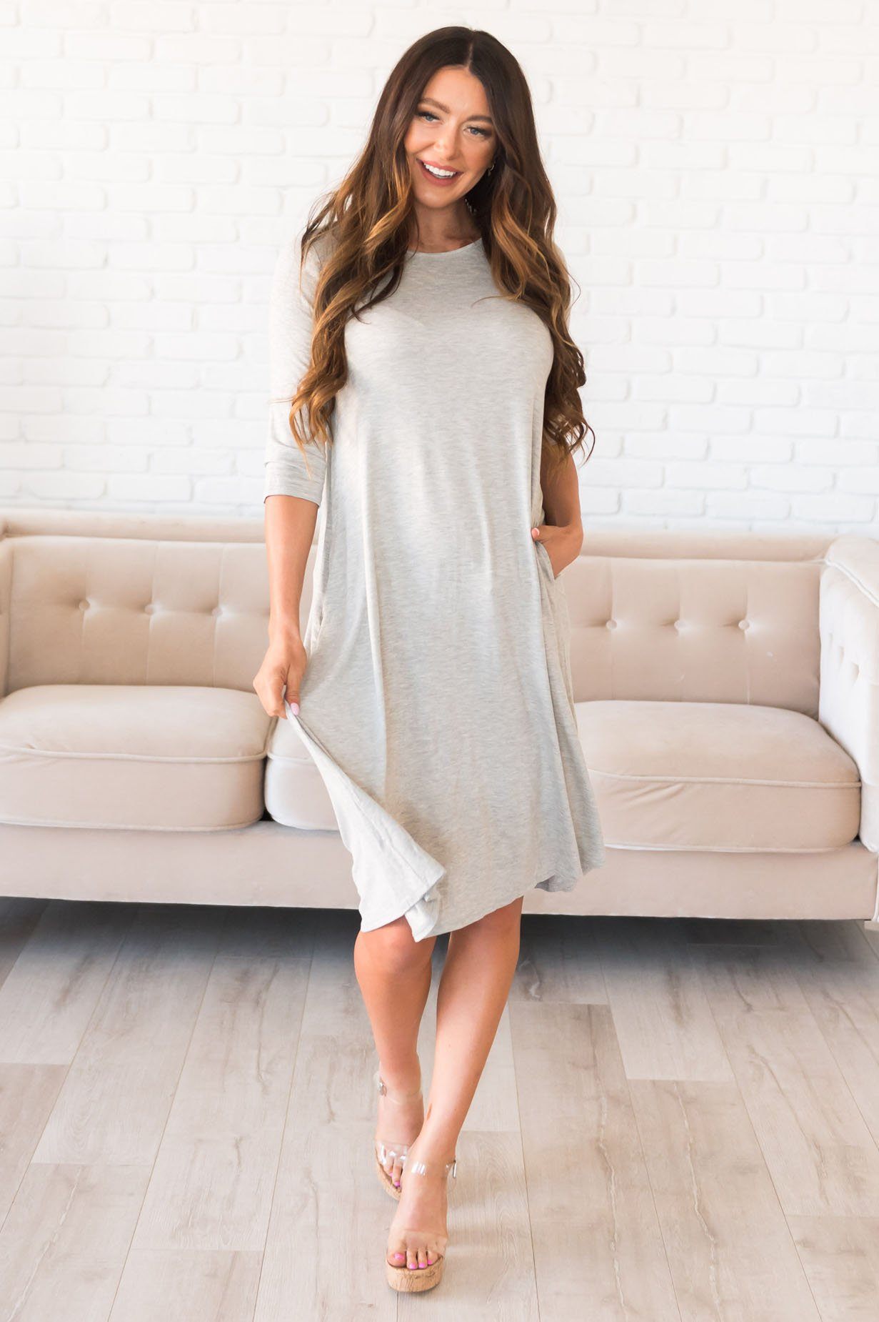 The Leah Nursing Friendly Modest Dress