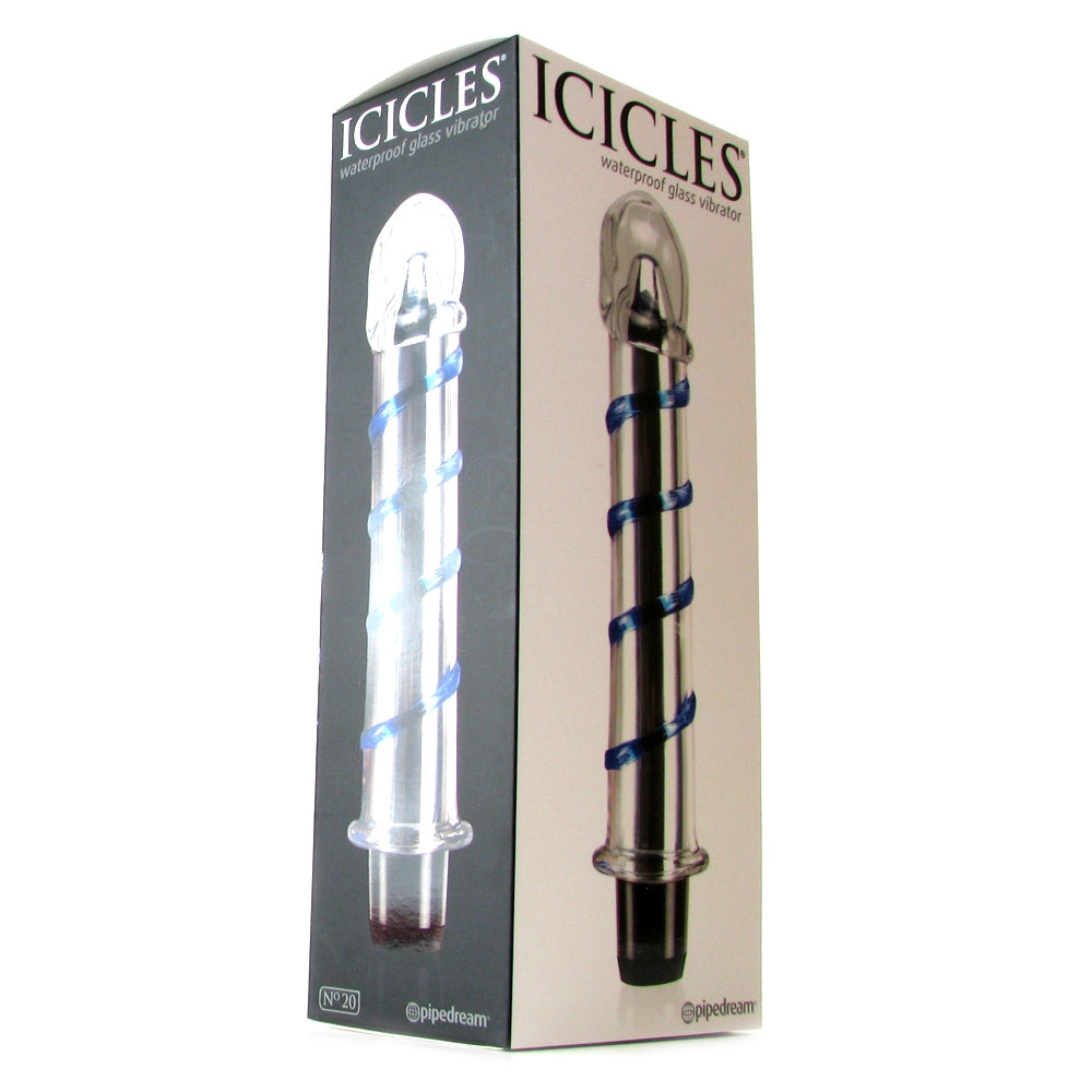 Icicles No. 20 Vibrating Glass Dildo