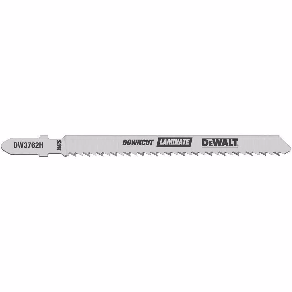 DEWALT 4 in. 10 TPI Laminate Down Cutting Jig Saw Blade HCS T-Shank (5-Pack) and#8211; XDC Depot