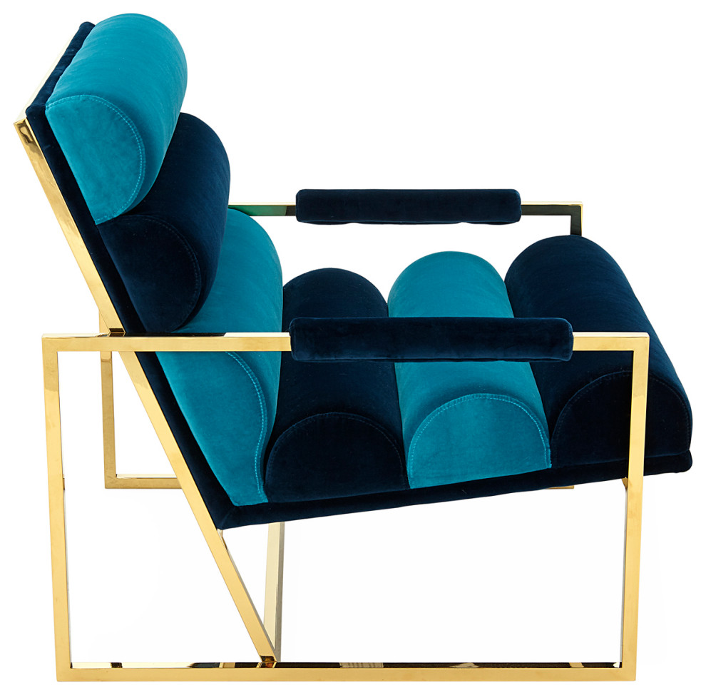 Channeled Goldfinger Lounge Chair   Contemporary   Armchairs And Accent Chairs   by Jonathan Adler  Houzz