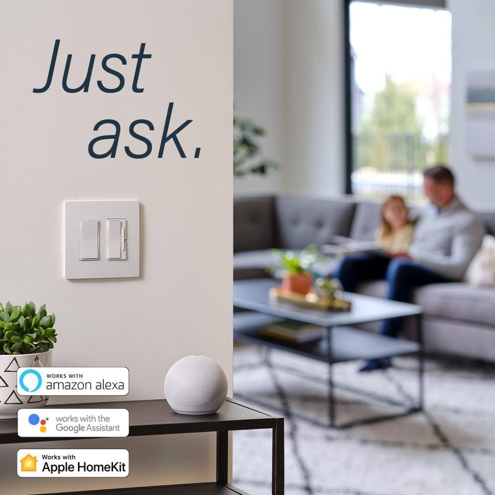 Legrand radiant with Netatmo Wireless Decorator Rocker Smart Dimmer Smart Plug-In Switch with Netatmo White WNP10