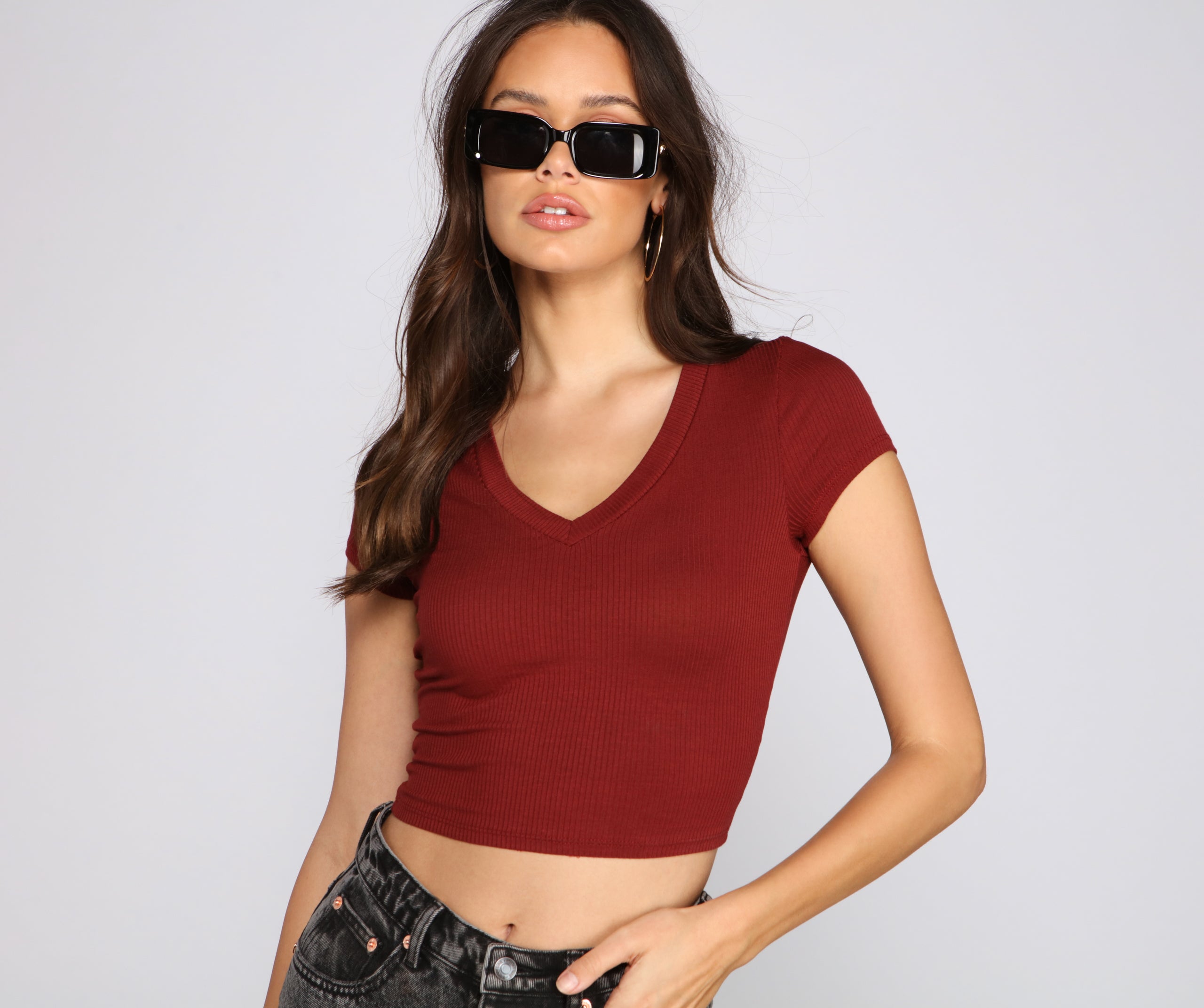 Must-Have Ribbed Knit Crop Top