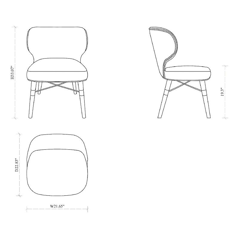 MANHATTAN COMFORT Strine Dining Chair