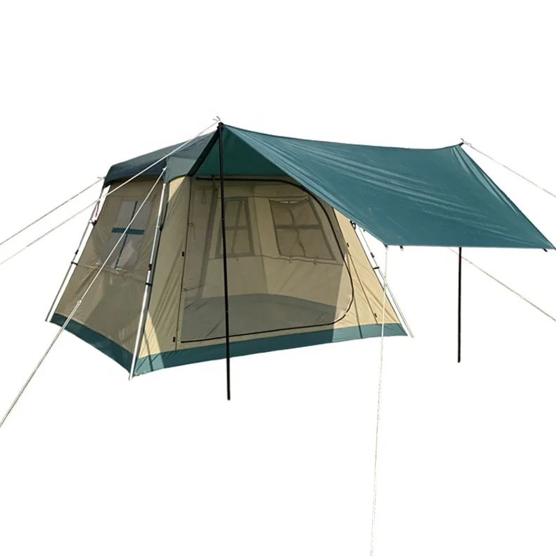 Wholesale Multi Person House Shape Large Waterproof Family Tent Outdoor Camping Automatic Camp Tent