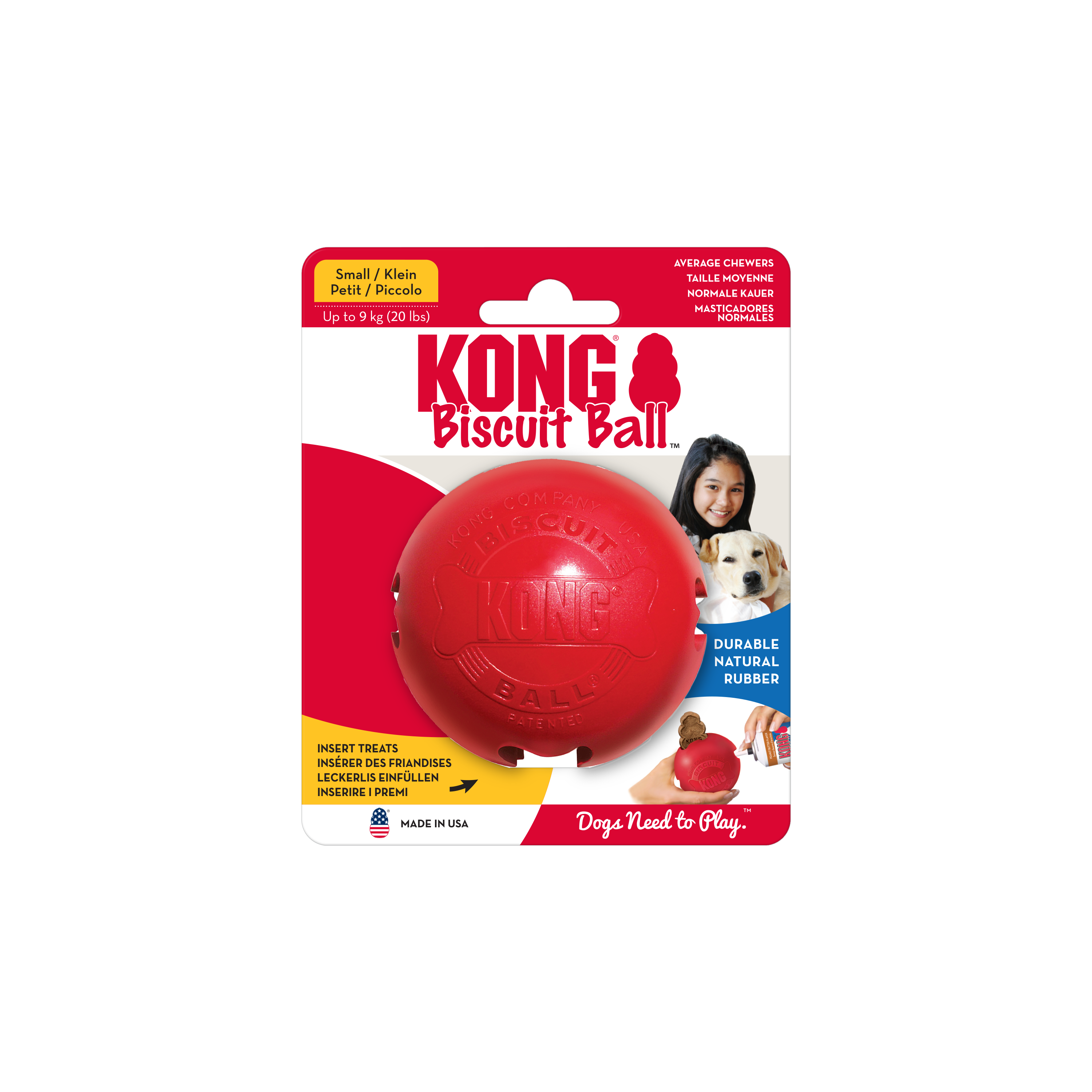 Kong Biscuit Ball Dog Toy