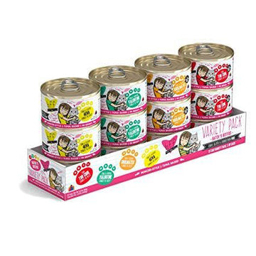 B.F.F. Originals Canned Cat Food Variety Pack， 3 oz