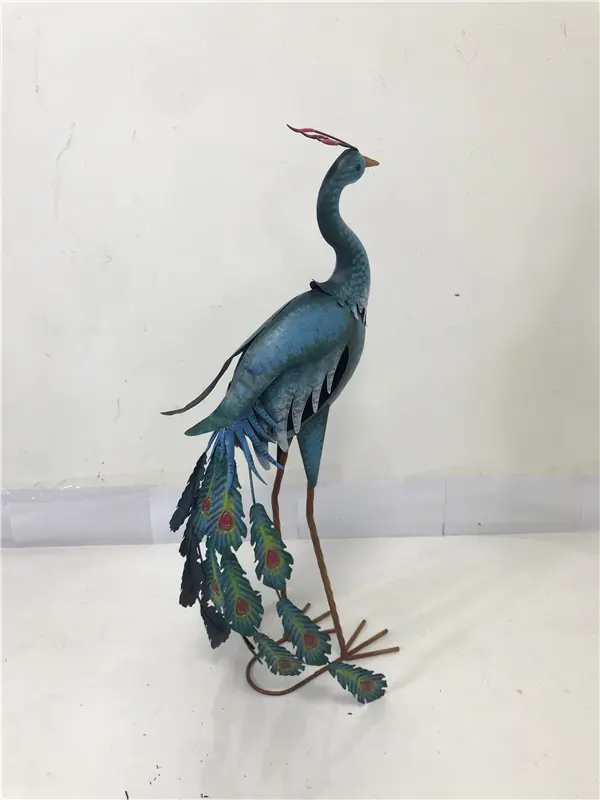 Metal  Bird Other Garden Ornaments Standing Animal Outdoor Garden Sculpture Decoration Supplies Yard Lawn