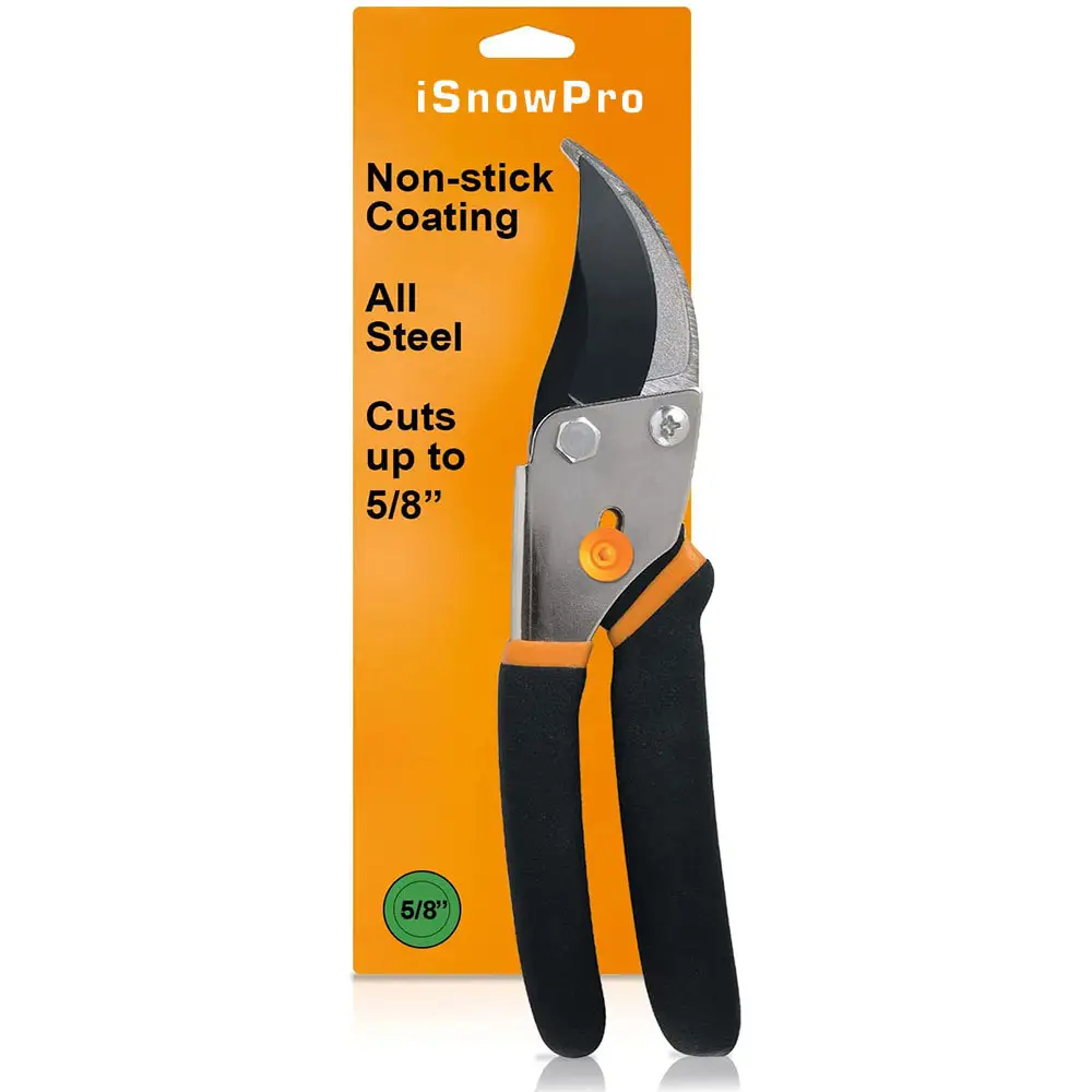 Gardening Tools Bypass Pruning Shears Sharp Precision ground Steel Blade 5/8 Plant Clippers