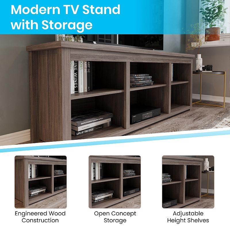 Flash Furniture Kilead Farmhouse TV Stand