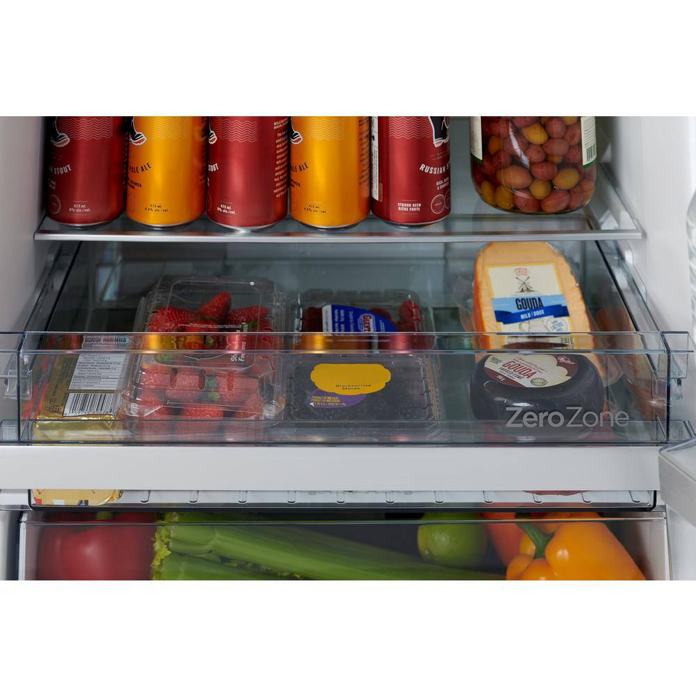 iio 12 cu. ft. Retro Frost Free Bottom Freezer Refrigerator in Black ENERGY STAR (Right Hinge) CRBR-2412ioBR