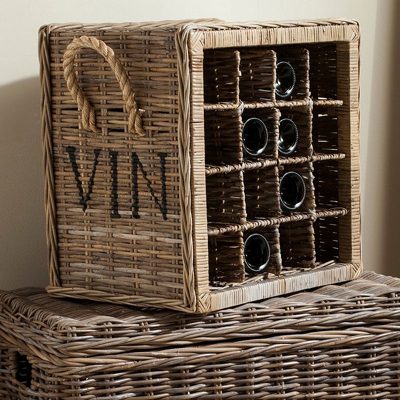 Safavieh Aziza Wicker Wine Rack