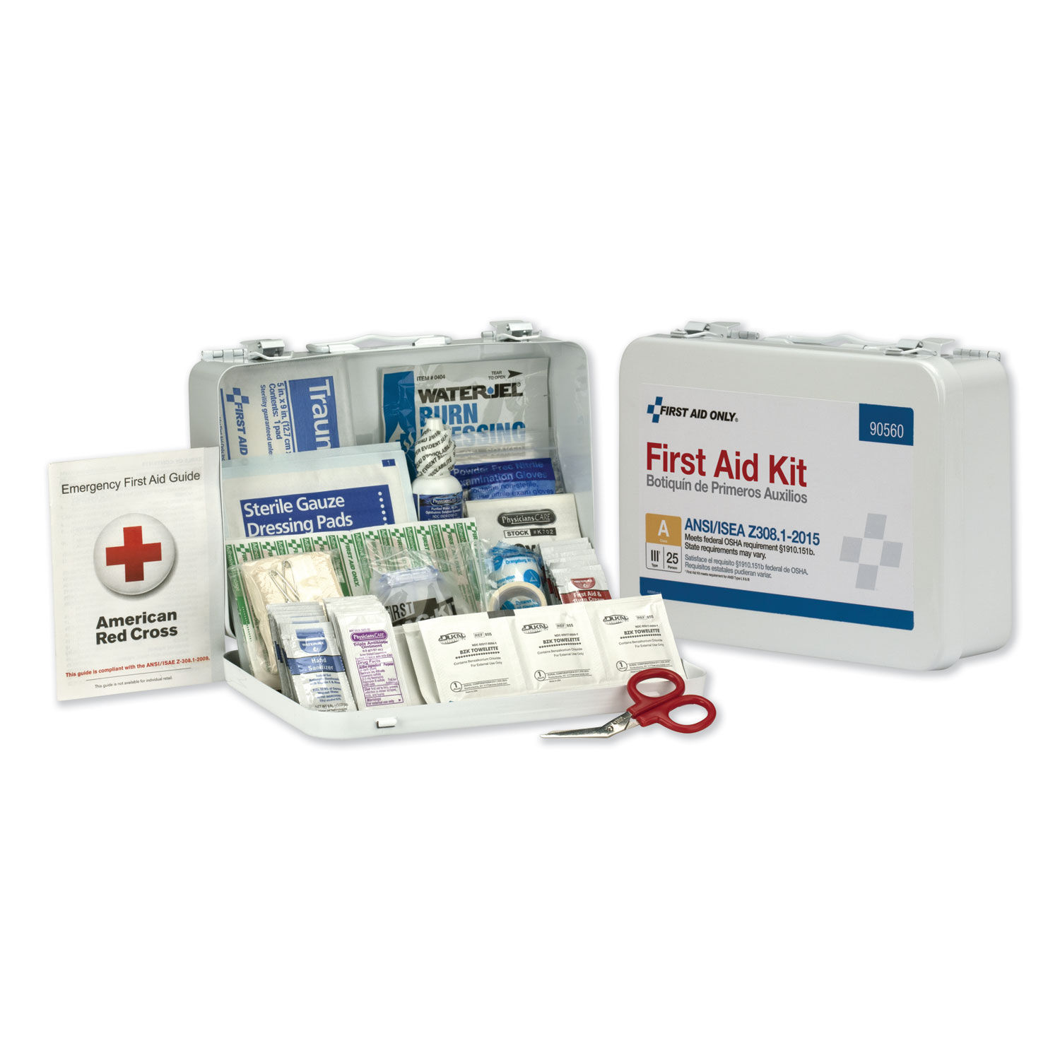 ANSI Class A 25 Person Bulk First Aid Kit for 25 People by First Aid Onlyandtrade; FAO90560