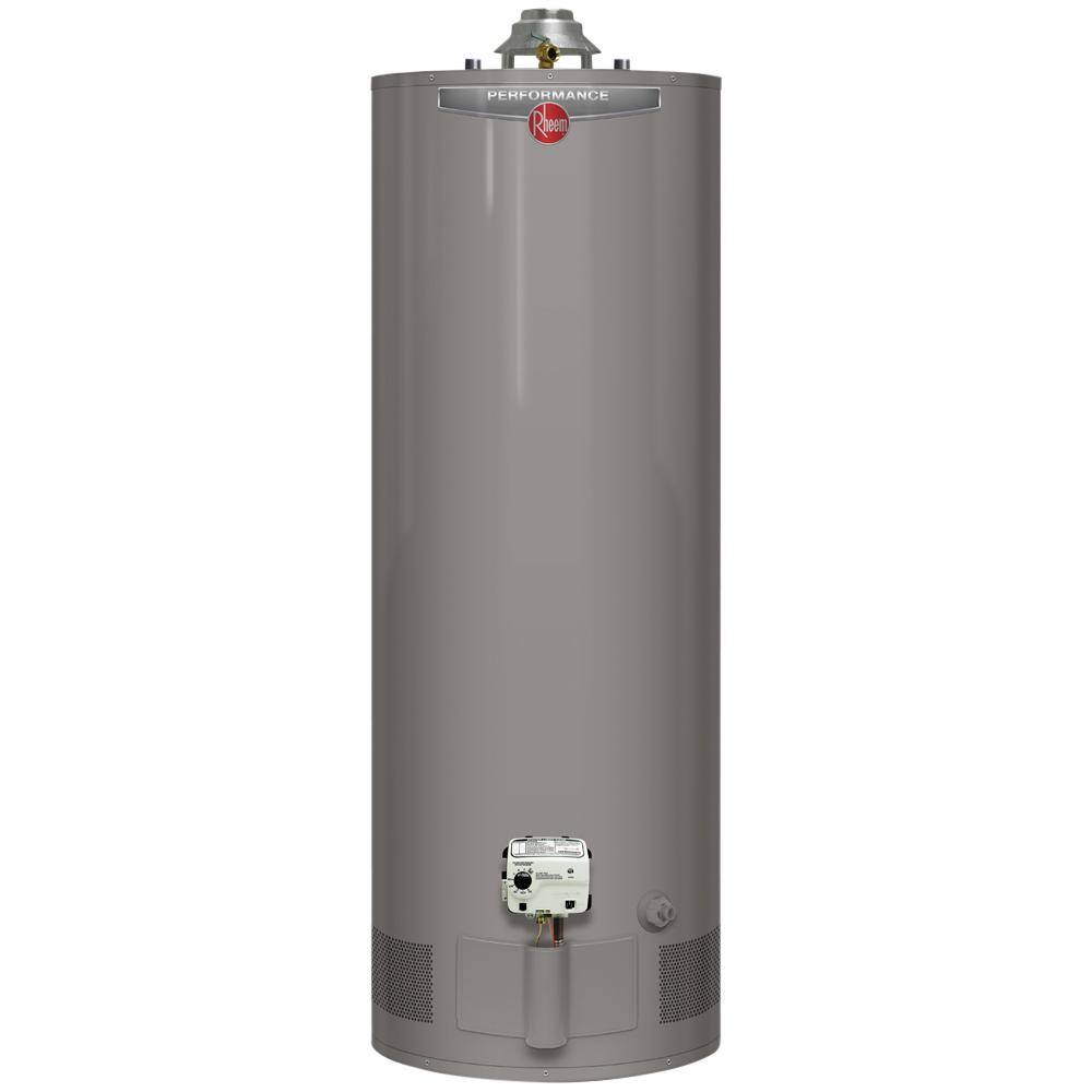 Rheem Performance 40 Gal. Tall 6-Year 36000 BTU Natural Gas Tank Water Heater with Top T and P Valve XG40T06TC36U1