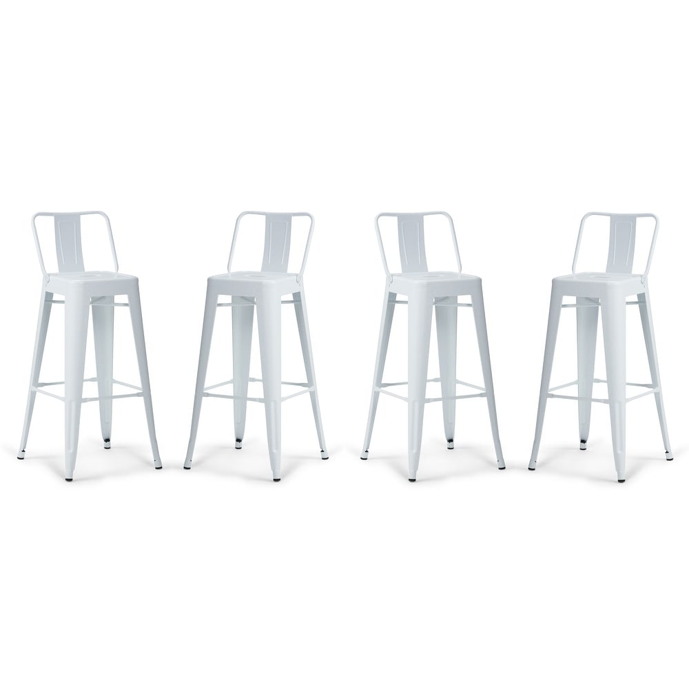 WYNDENHALL Josephine Industrial Metal Stool (Set of 4)