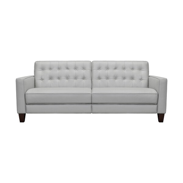 Wesley Chesterfield Power Footrest Leather Sofa