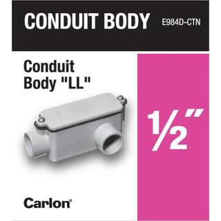 Carlon 12 in. Schedule 40 and 80 PVC Type-LL Conduit Body E984D-CTN