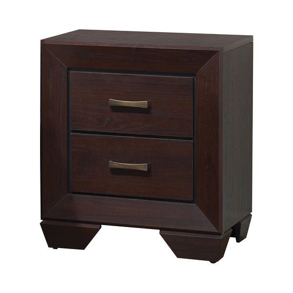 Oatfield Dark Cocoa 5-piece Panel Bedroom Set with 2 Nightstands - - 35029009