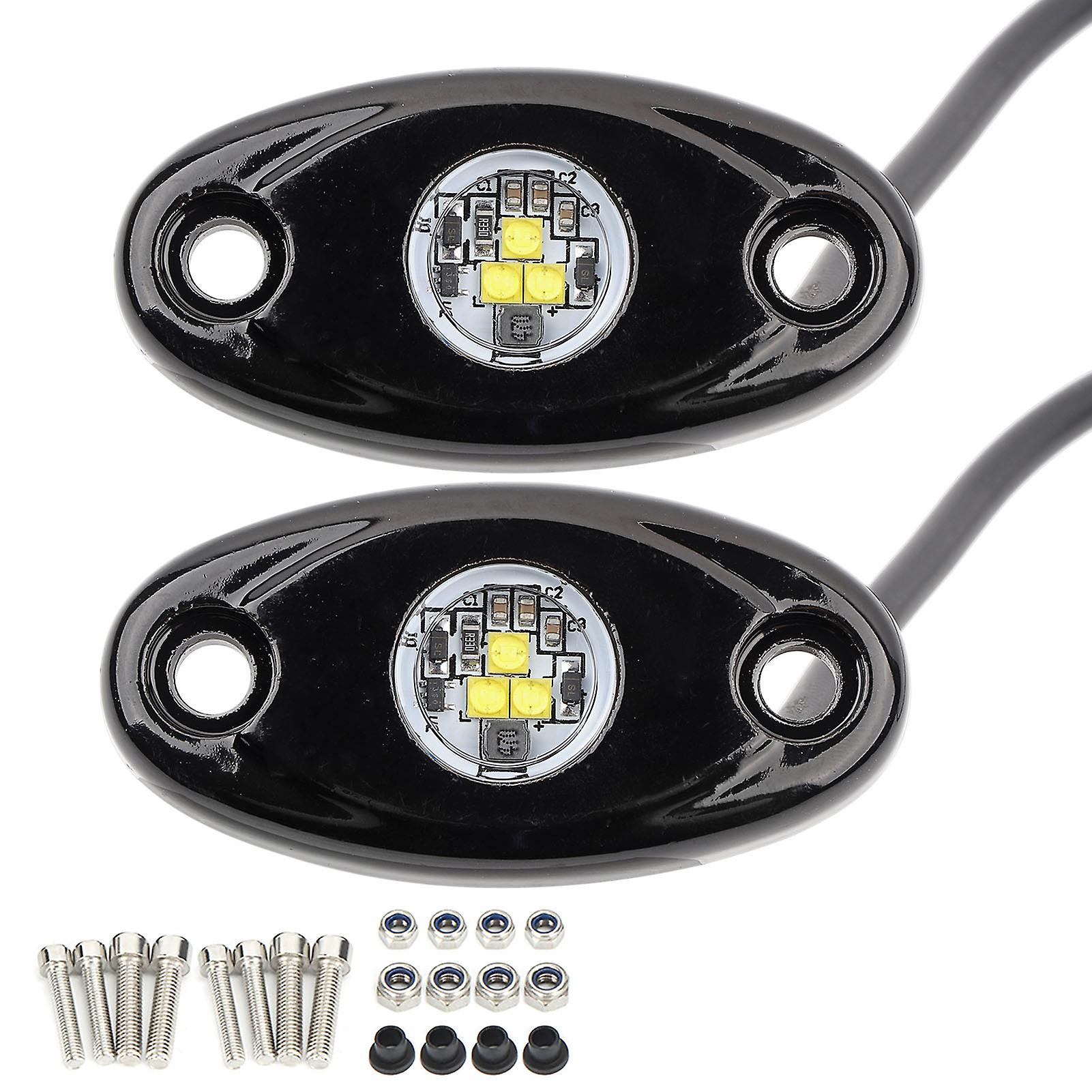 2pcs 9w Led Chassis Light Atmosphere Ambient Lamp Undercar Decoration For Car Truck Boat Yacht