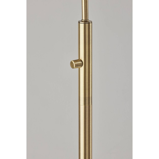 Cove Floor Lamp Antique Brass Adesso