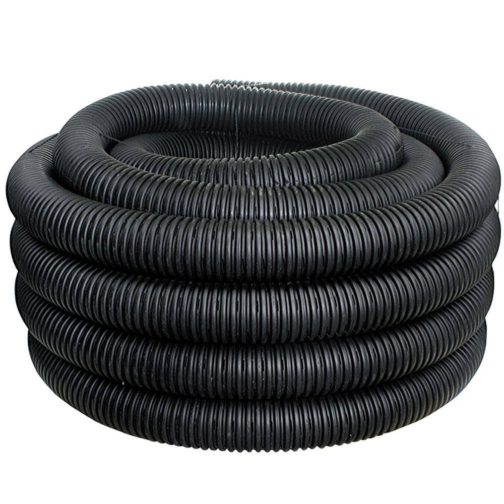 Advanced Drainage Systems 4 in. x 50 ft. Singlewall Perforated Drain Pipe 04010050