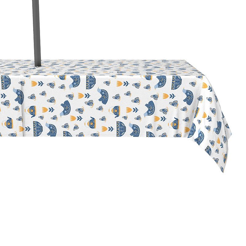 Water Repellent， Outdoor， 100% Polyester， 60x84， Teapots and Butterflies