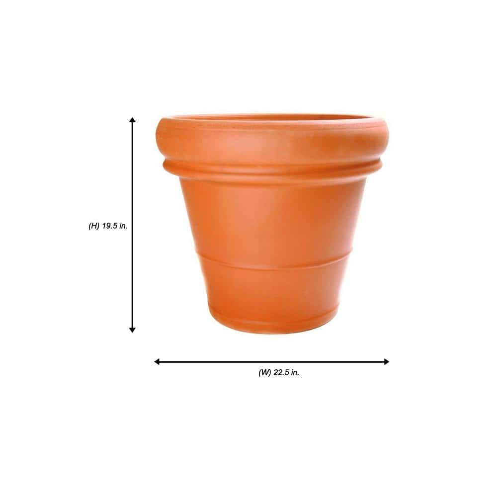 Pennington 22 in. Extra Large Heavy Rimmed Terra Cotta Clay Pot 100043004