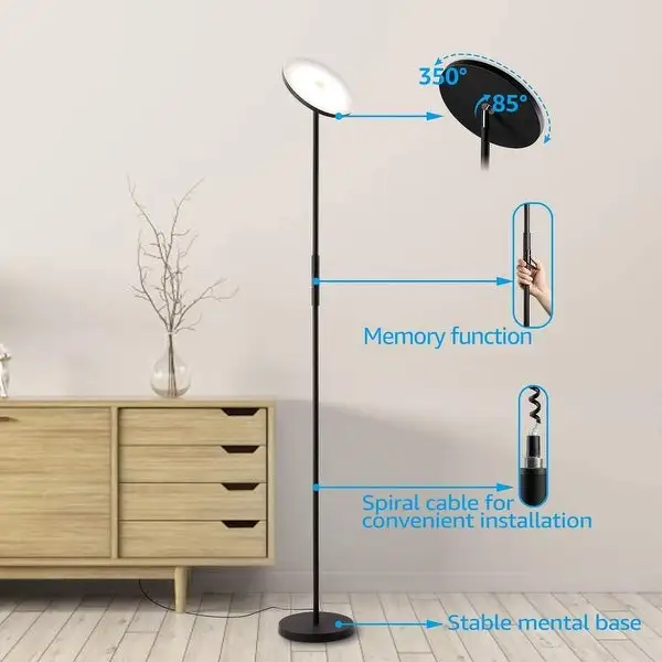 Modern LED Floor Lamp for Living Room, Bedroom