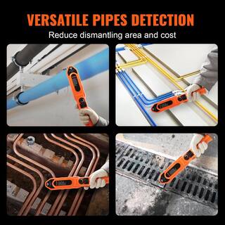 VEVOR Pipe Blockage Detector ABS Pipe Locator IP67 Waterproof with 100 ft. Signal Line 8 Spare Probes for PVC Plastic Metal XXGDDWQDXM302ETSSV0