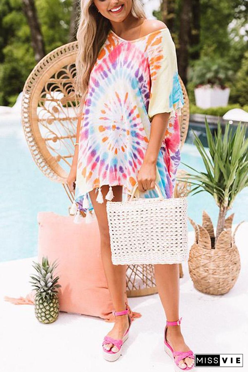 Soakin' Up The Sun Tie Dye Cover Up