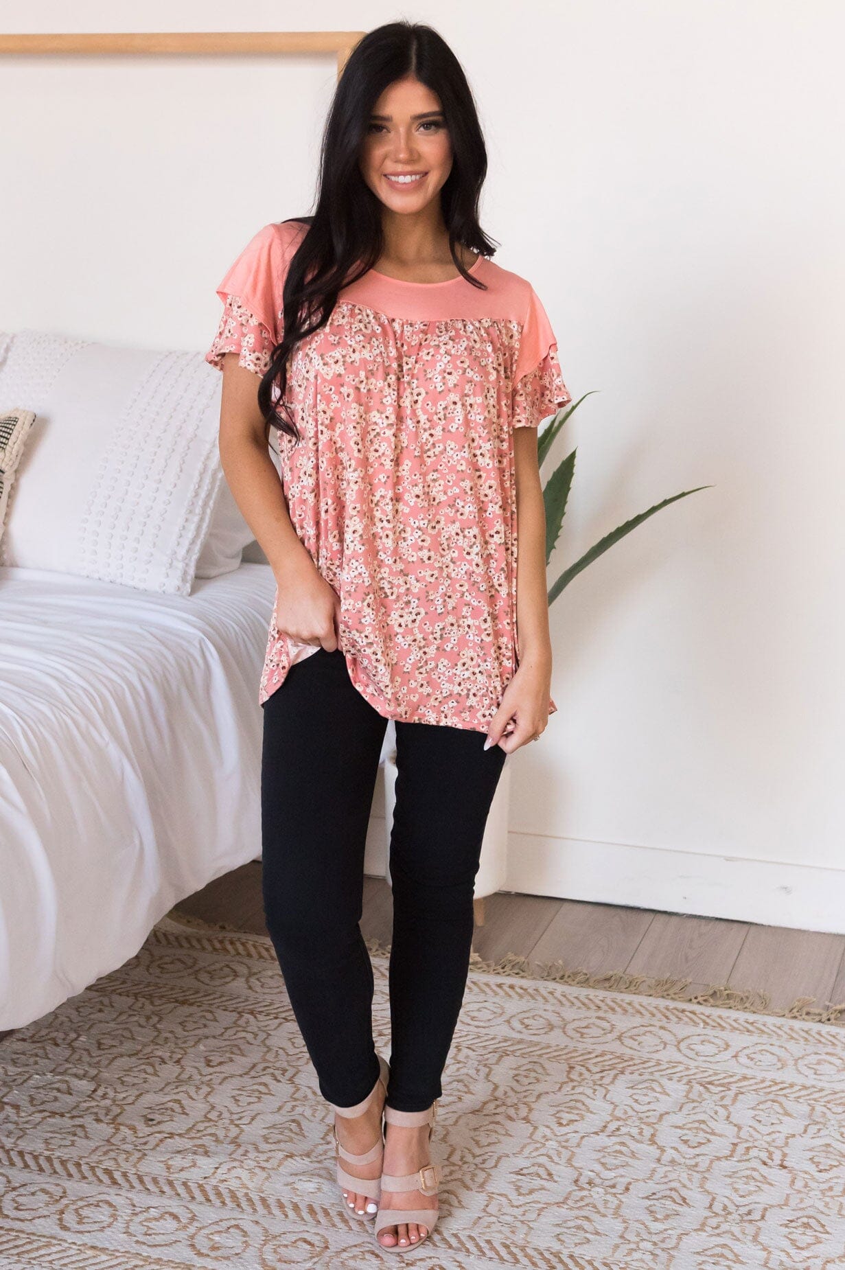 Ready To Bloom Modest Top