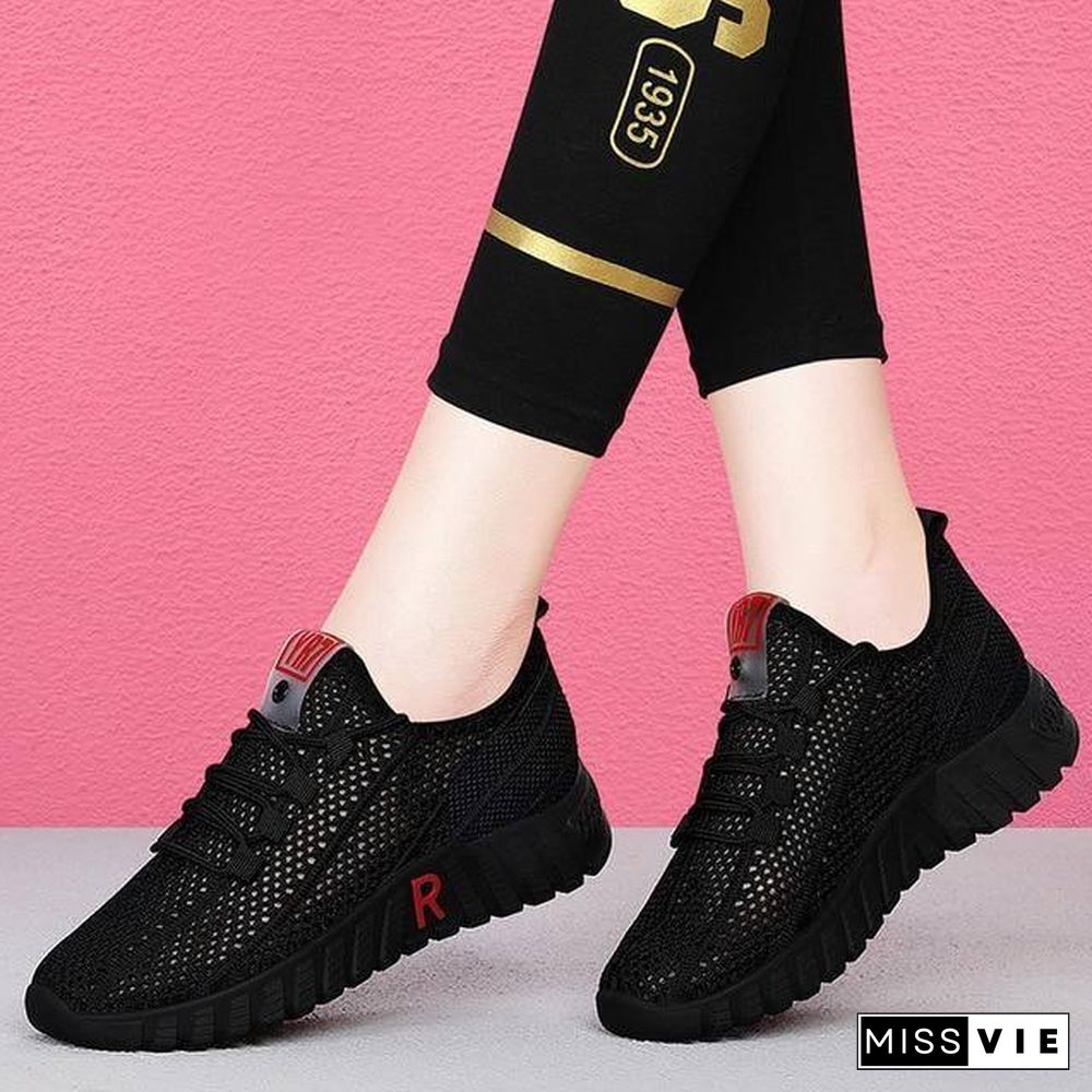 Spring Women Casual Shoes Breathable Mesh Platform Sneakers Women New Fashion Mesh Sneakers Shoes Woman Tenis Feminino