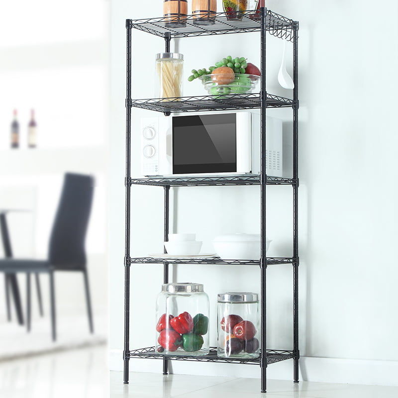 5 Tier Adjustable Storage Shelves Metal Storage Rack Wire Shelving Unit Storage Shelves Metal 19.68