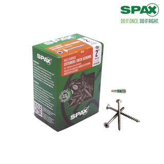 SPAX #8 x 2 in. T-Star Plus Flat Undercut InteriorExterior HCR-X Screw Multi-Purpose (154-Box) 4191670400504