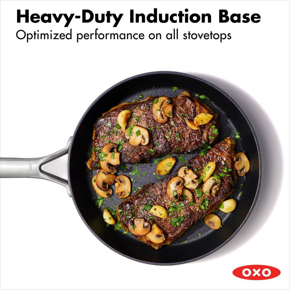 OXO Ceramic Professional 12 in. Aluminum Ceramic Nonstick Hard Anodized Frying Pan Skillet CC004742-001
