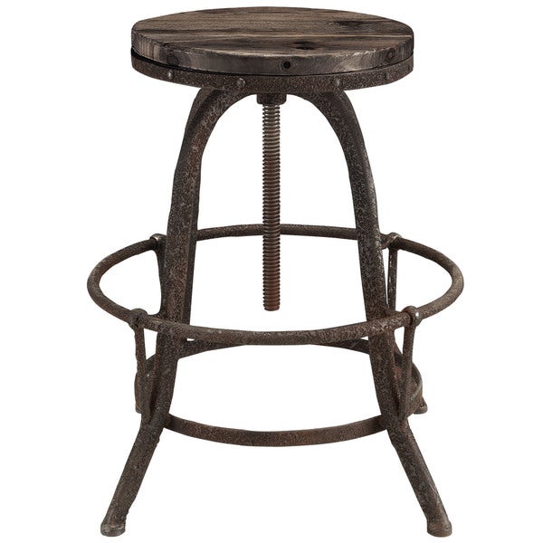 Collect Wood Top Bar Stool