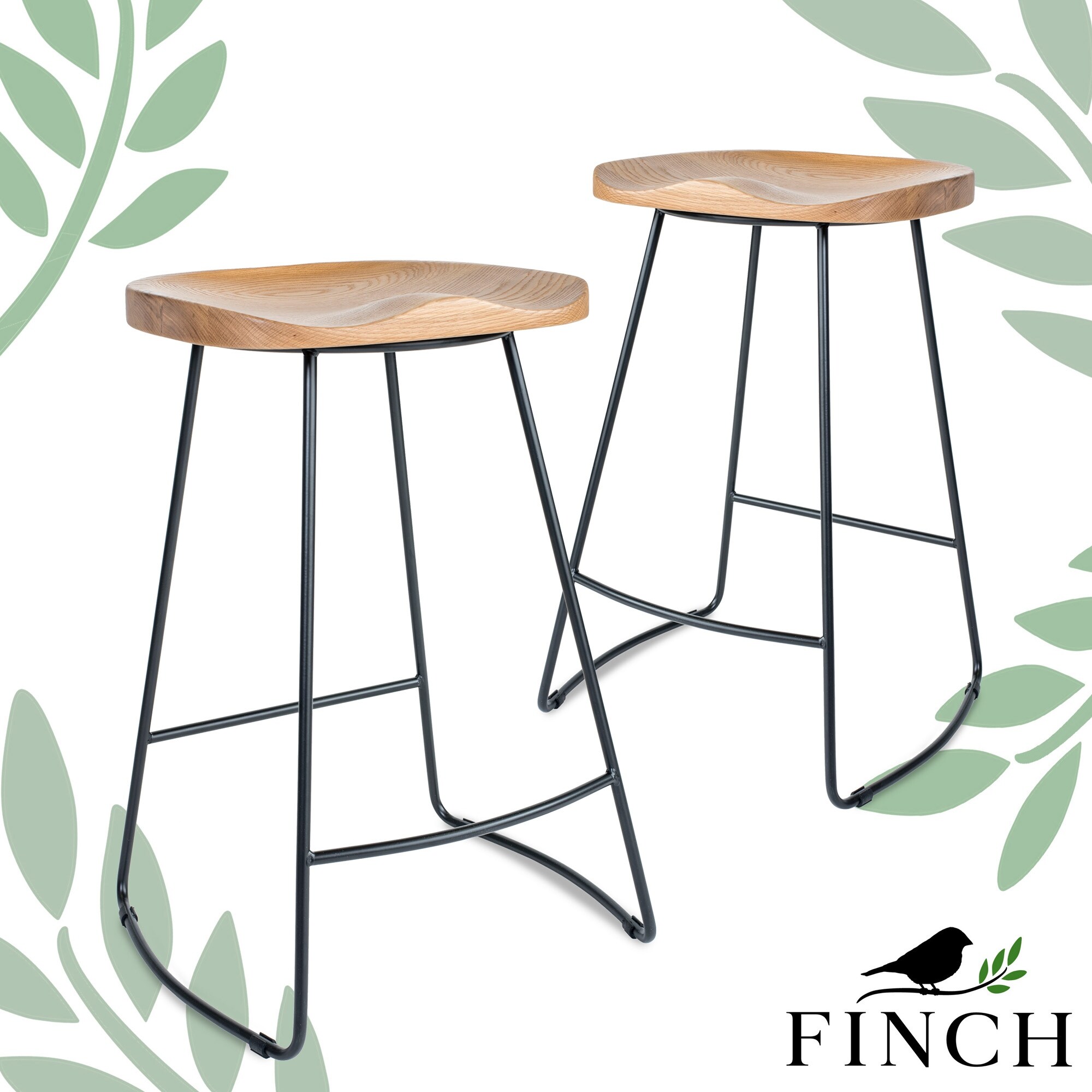 Finch Mason Counter Stool， Light Beige