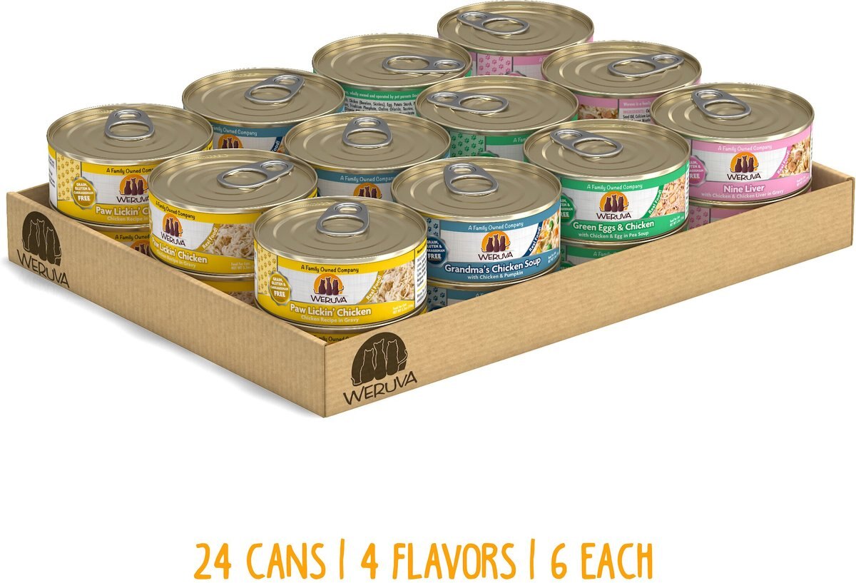 Weruva Paw Lickin' Pals Variety Pack Grain-Free Canned Cat Food