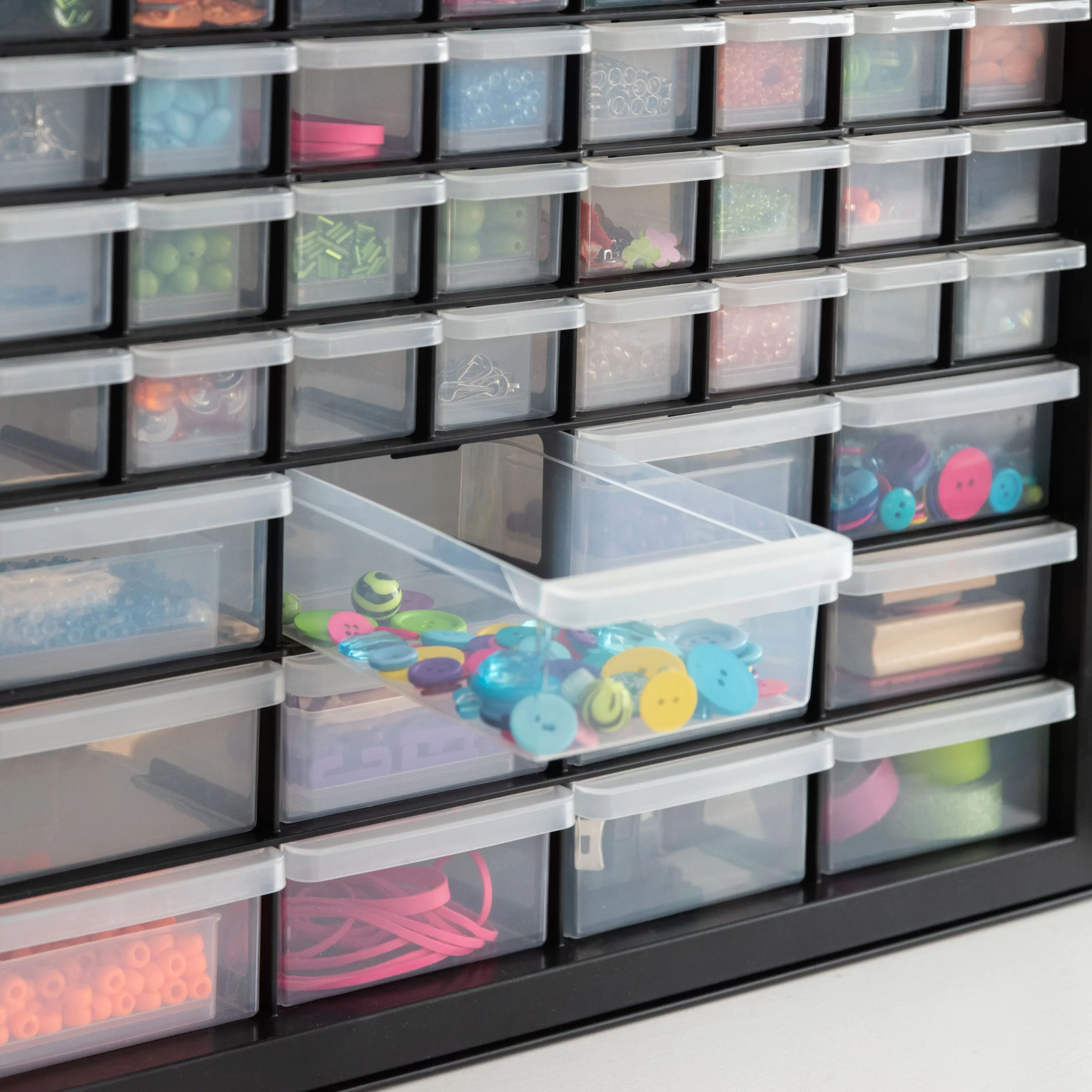 Iris Black 44-Drawer Parts Organizer