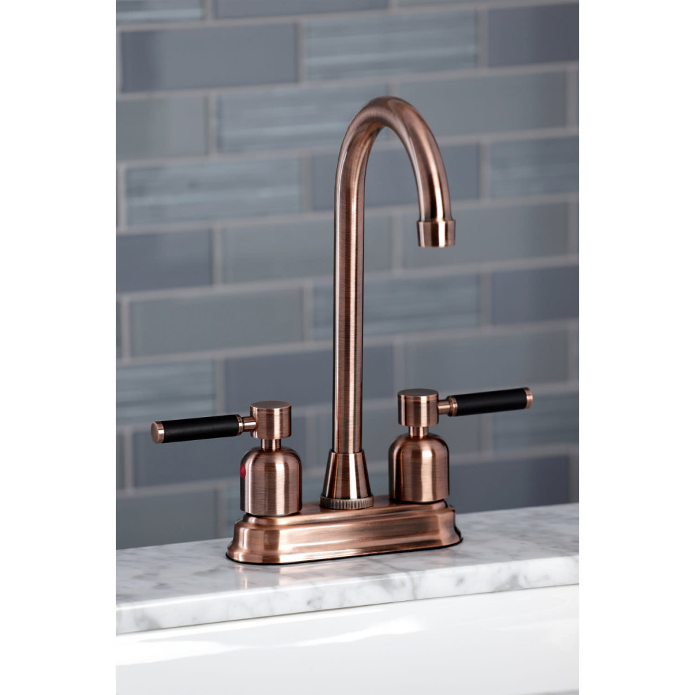 Kingston Brass KB849.DKL Kaiser 1.8 GPM Standard Bar Faucet   Modern   Bar Faucets   by GwG Outlet  Houzz