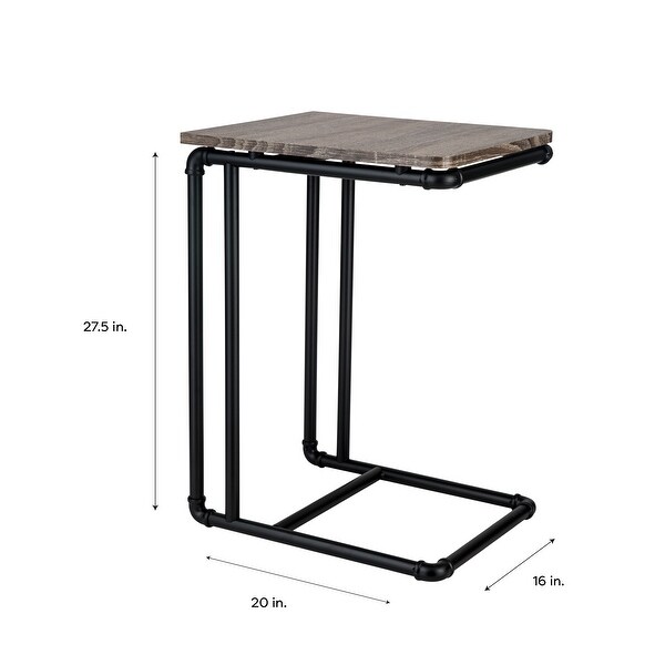 Organize It All Pipe Line End Table - 16.00 x 20.00 x 27.50