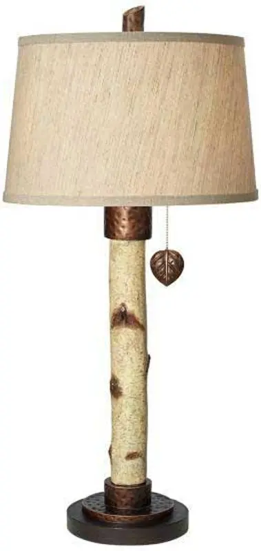 Natural Birch Tree Table Lamp