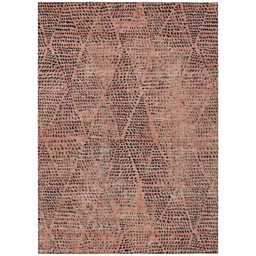 Machine Washable Indoor/ Outdoor Chantille Contemporary Diamonds Rug