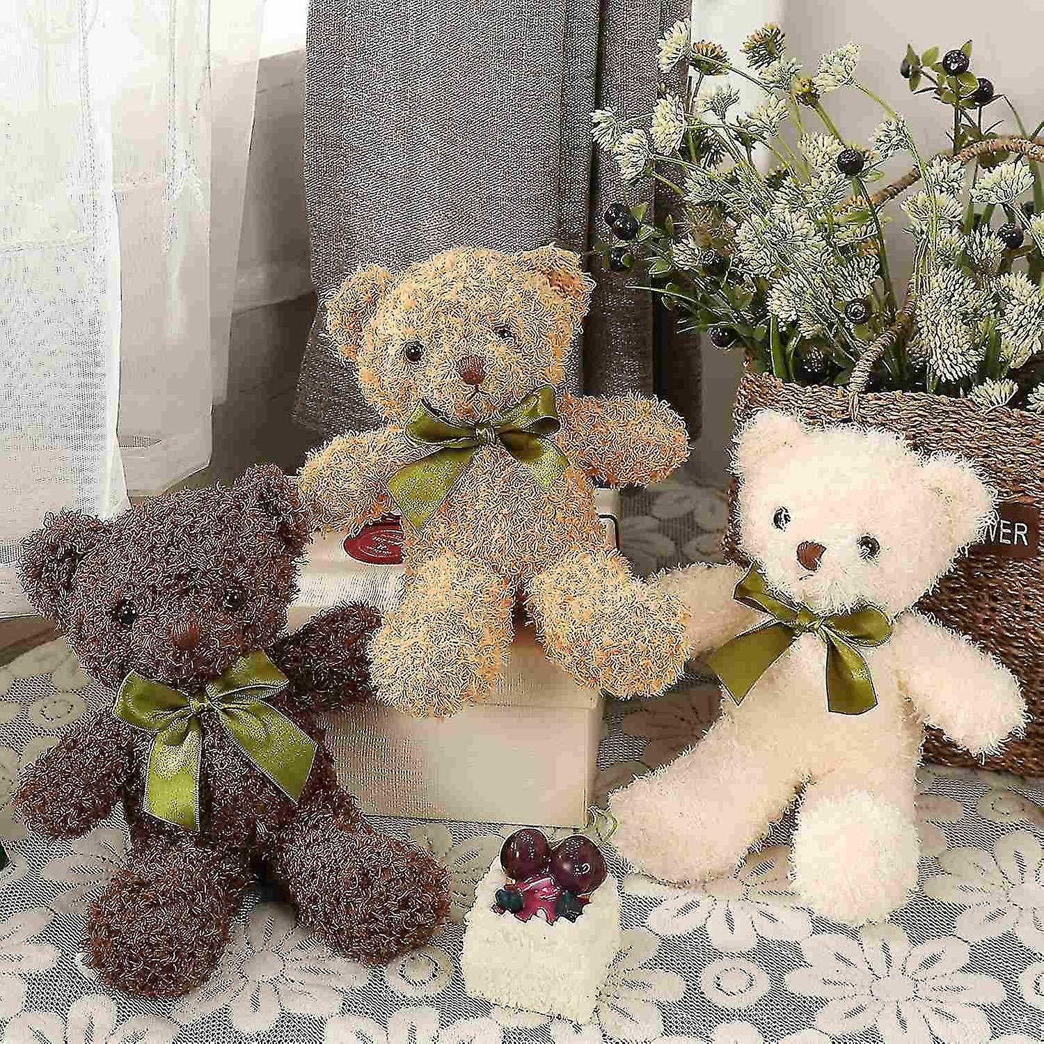 Cute Teddy Bear Stuffed Animal Soft Plush Bear Toy For Kids Boys Girls，as A Gift For Birthday/christ