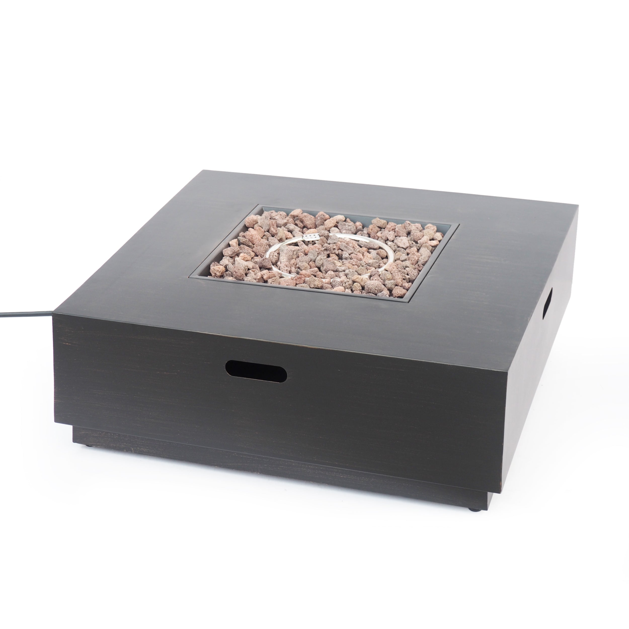 Jasmine Outdoor 40-Inch Square Fire Pit with Tank Holder