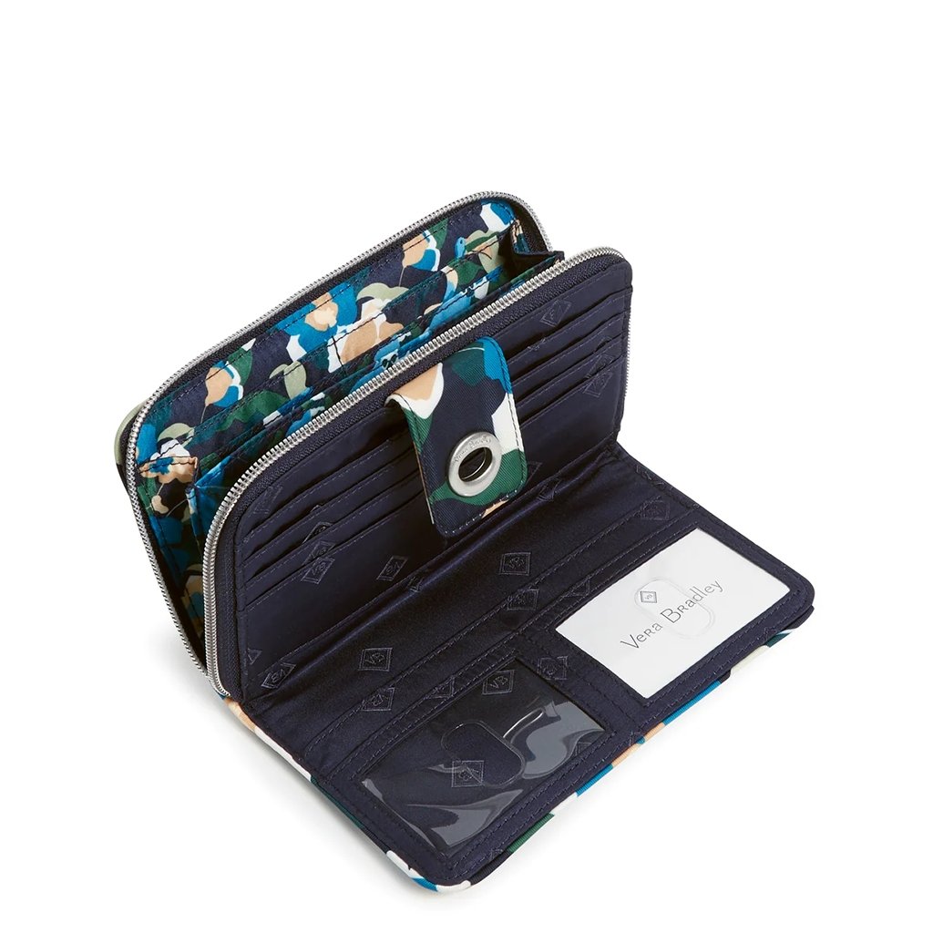 Vera Bradley  RFID Turnlock Wallet in Immersed Bloo