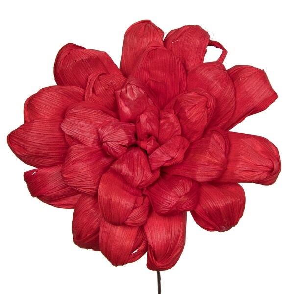 Vickerman Natural Botanicals 6 Red Maize Dahlia. 6 stem/bag. Dried and preserved.