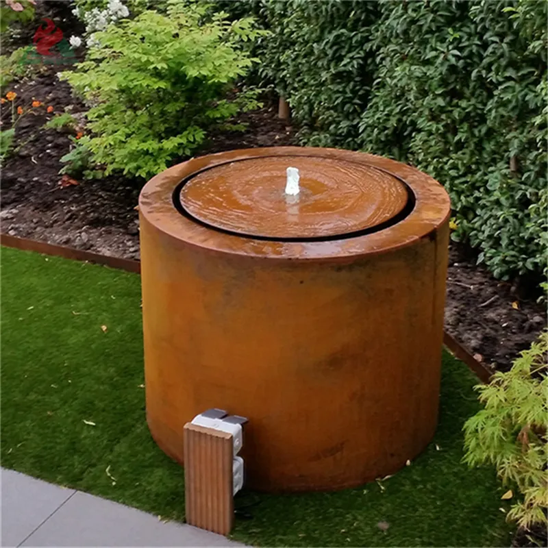 corten water curtain backyard waterfall water fountains sale